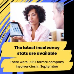 The latest insolvency stats are available